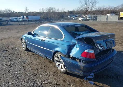 2002 BMW 325Ci из США, поврежденный, VIN WBABN33482JW51512